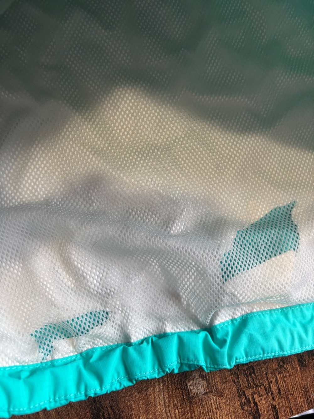 The North Face Women's Teal Raincoat. Size Large. - Picture 8 of 10